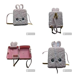Bunny Backpack/Luggage. Kids Carry-on luggage. Pink